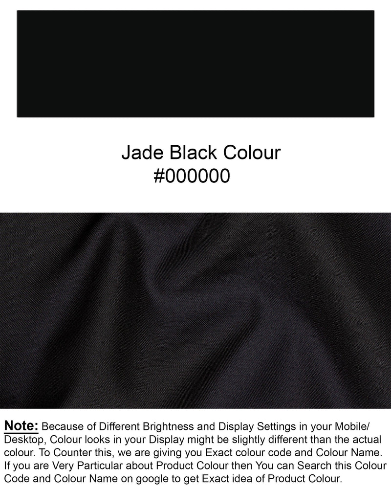 Jade Black Solid Pant