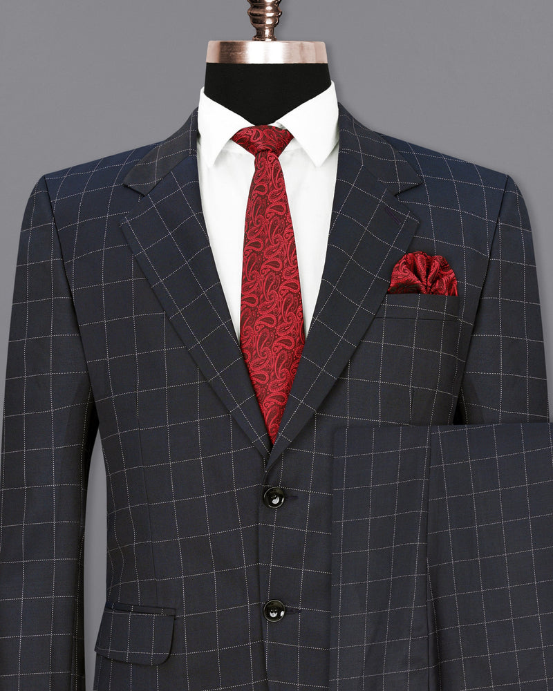 Thunder Blue Windowpane Suit