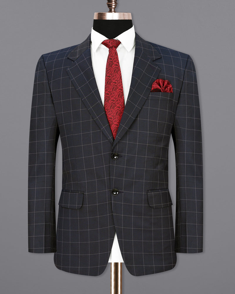 Thunder Blue Windowpane Suit