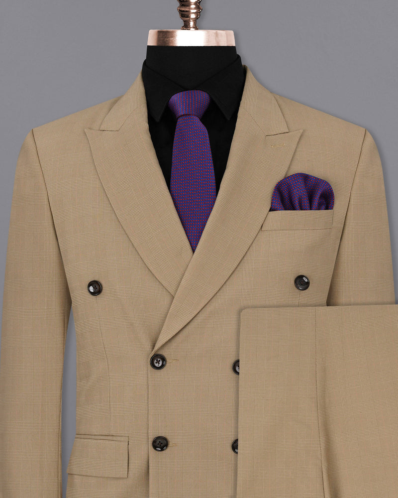 Sandrift Brown Double Breasted Suit