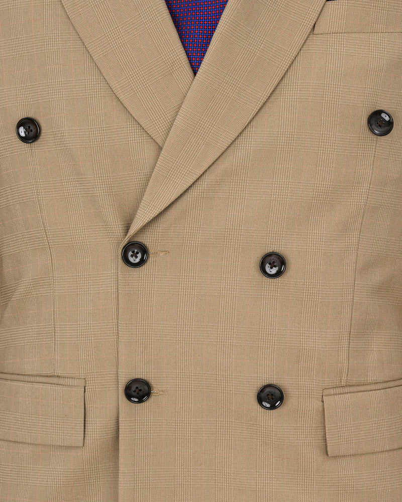 Sandrift Brown Double Breasted Suit