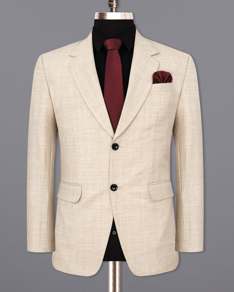 Merino Brown Plaid Suit