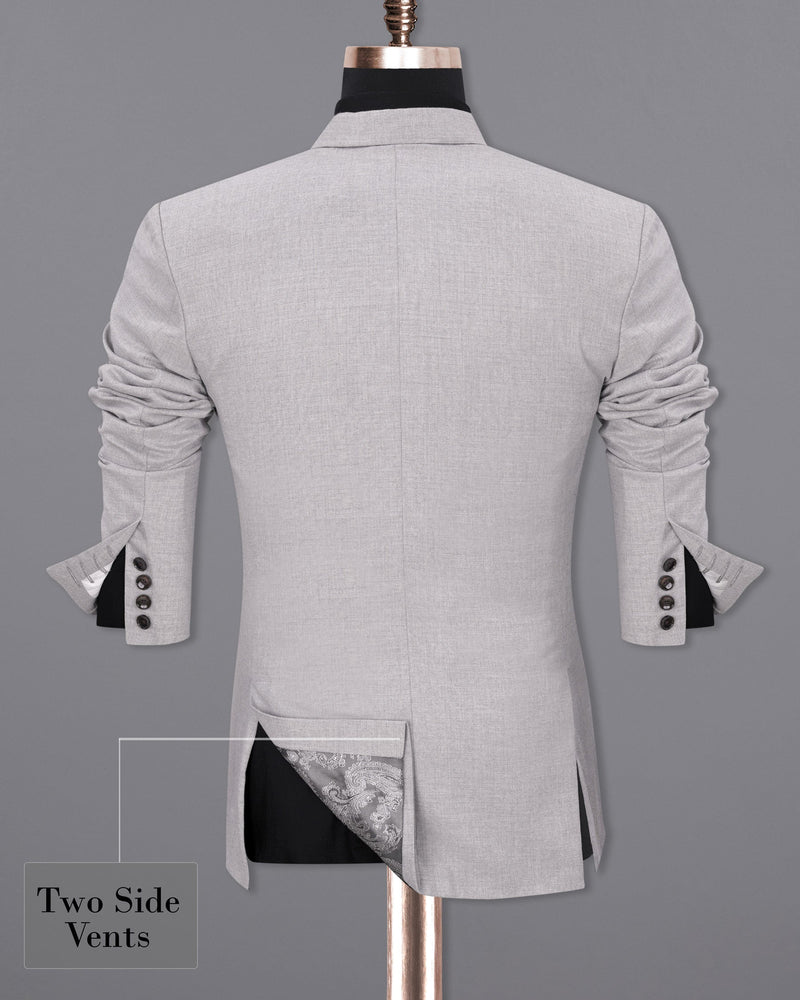 Pearl Slate Gray Double Breasted Suit