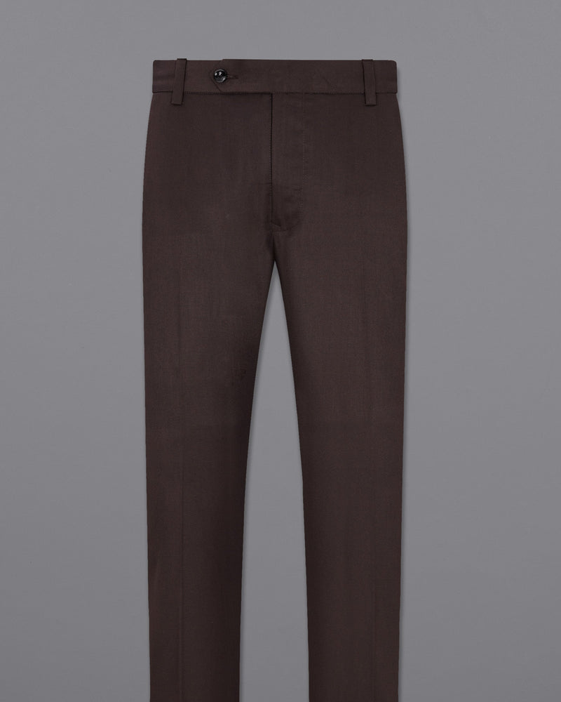 Bistre Brown Single Breasted Suit