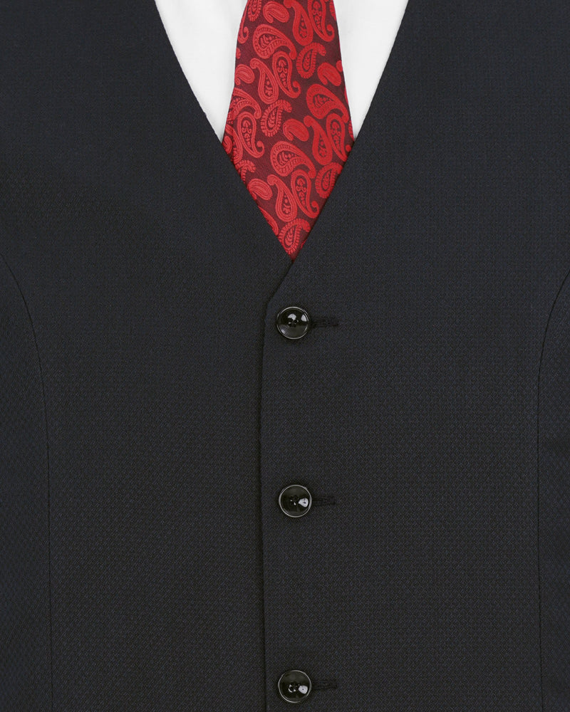 Mirage Blue Diamond Textured Single Breasted Suit