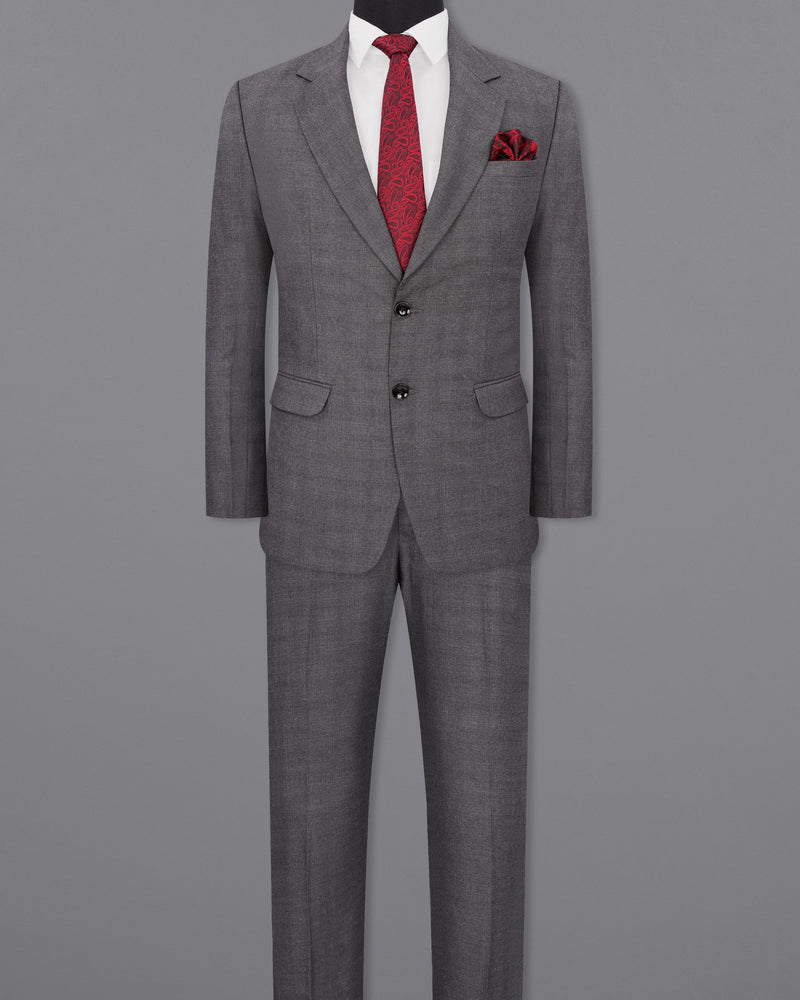 Gravel Gray Single Breasted Suit