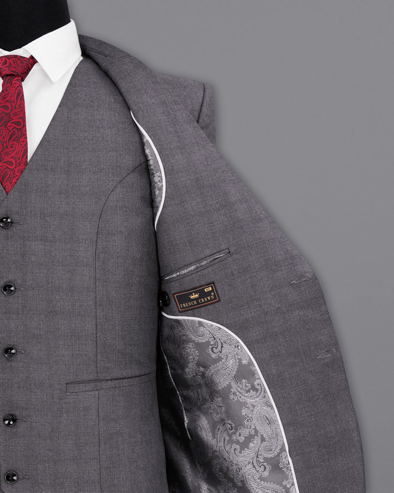 Gravel Gray Single Breasted Suit