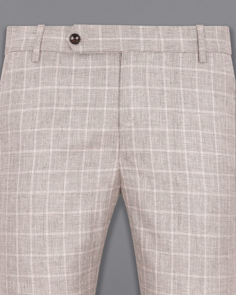 Timberwolf light Brown Plaid Double Breasted Suit