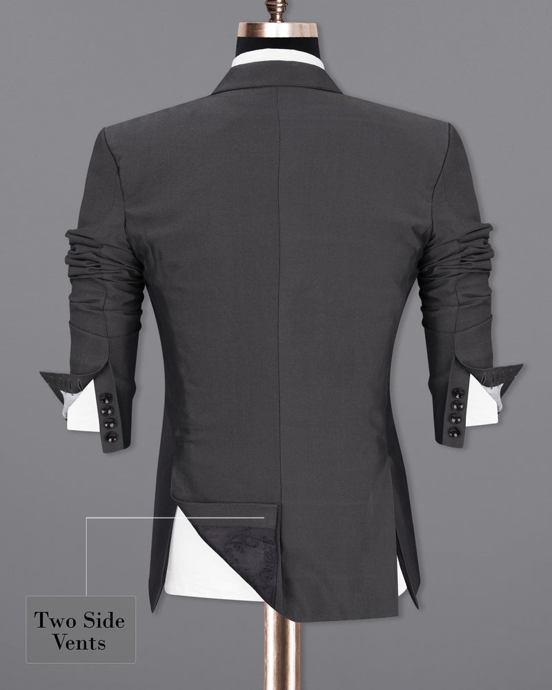 Vampire Gray Single Breasted Suit