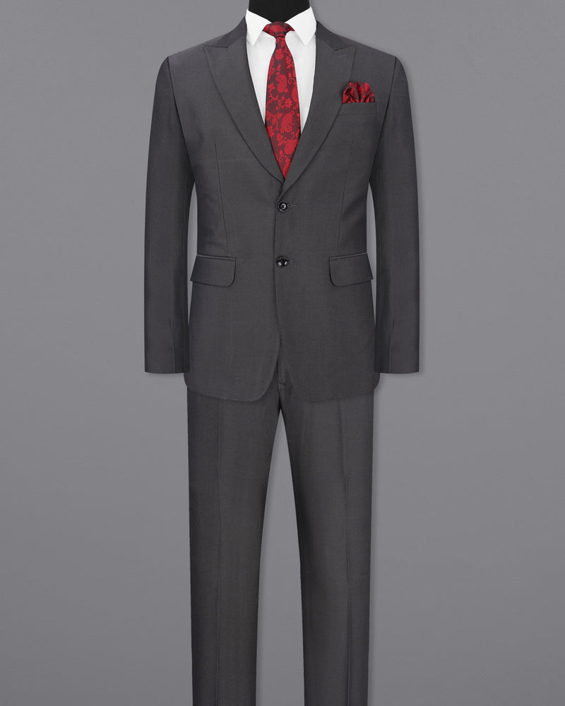 Vampire Gray Single Breasted Suit