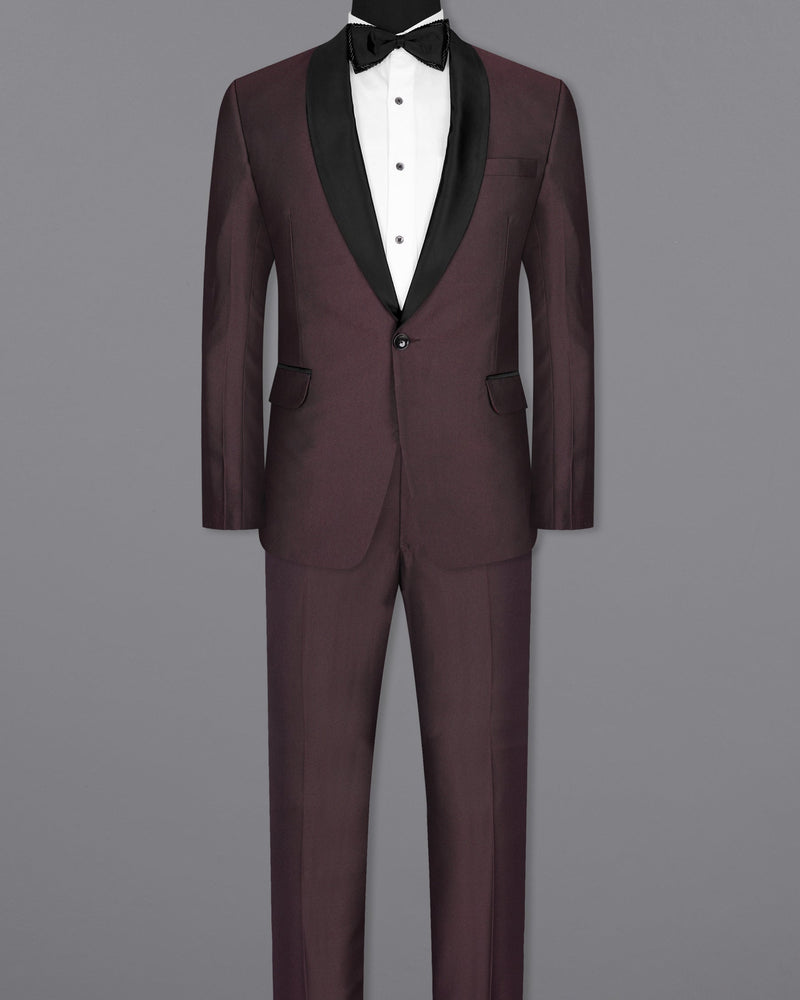 Bistre Wine Tuxedo Suit