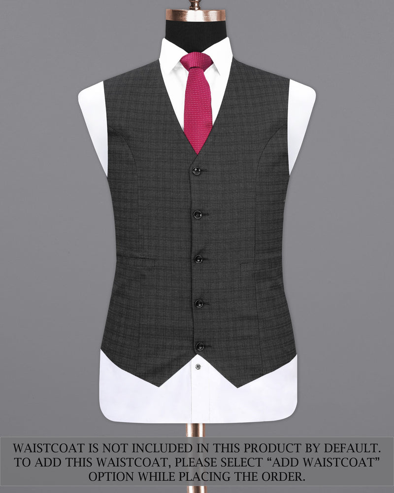 Zeus Gray Plaid Double Breasted Suit