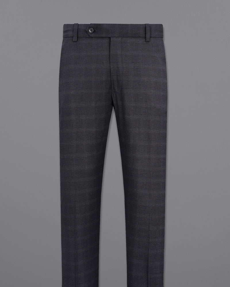 Tuatara Gray Plaid Double Breasted Suit