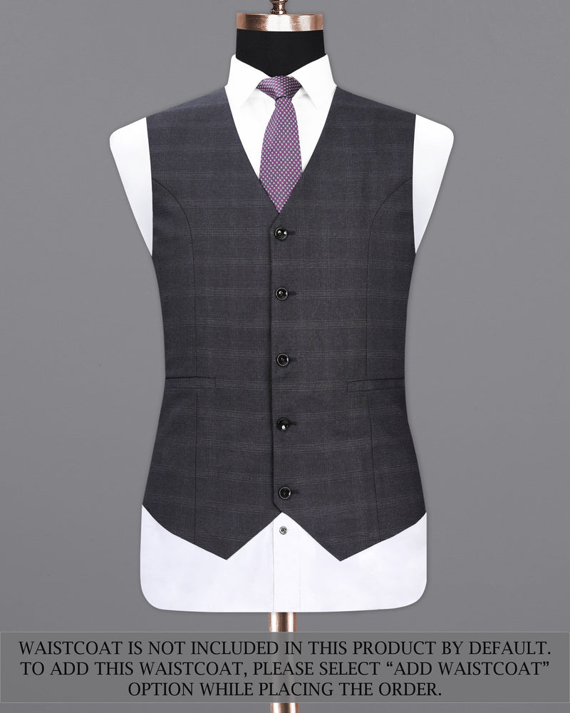 Tuatara Gray Plaid Double Breasted Suit