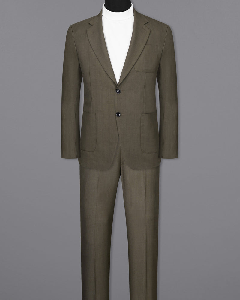 Mondo Brown Single Breasted Sports Suit