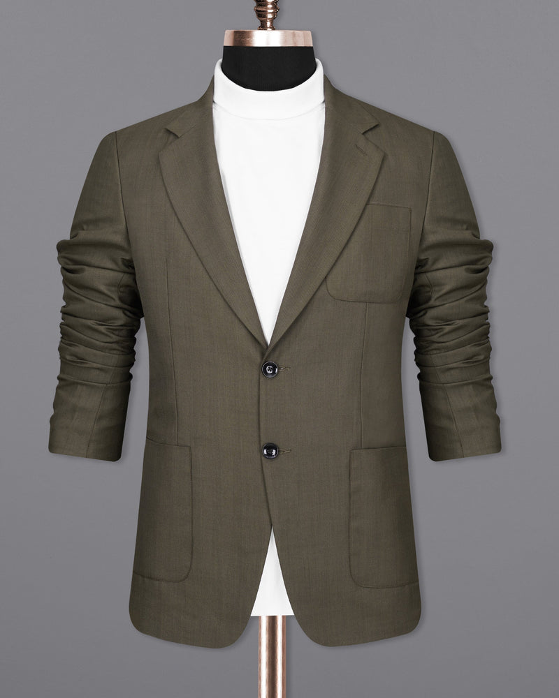 Mondo Brown Single Breasted Sports Suit