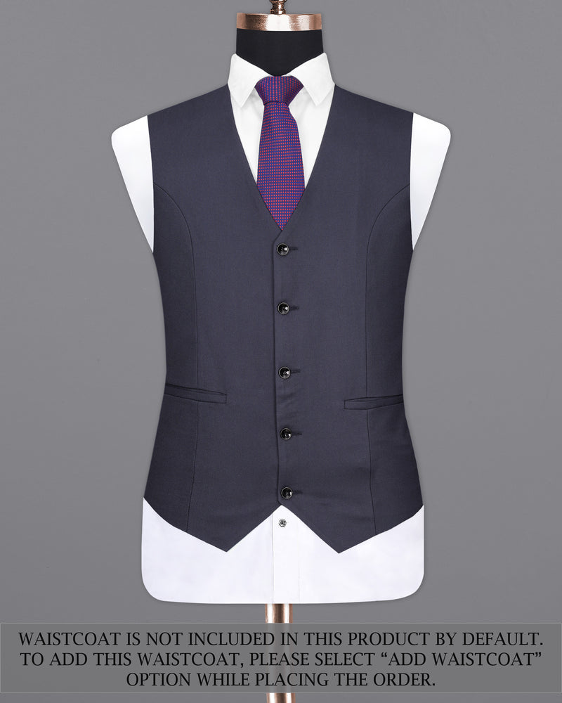 Bleached Cedar Navy Blue Double Breasted Sports Suit