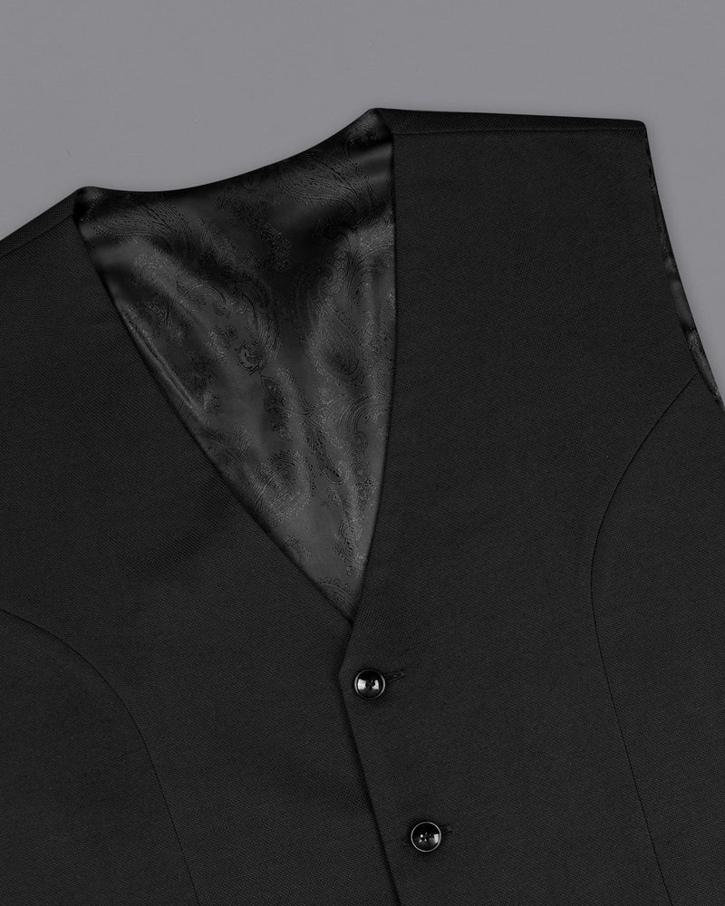 Jade Black Single Breasted Suit