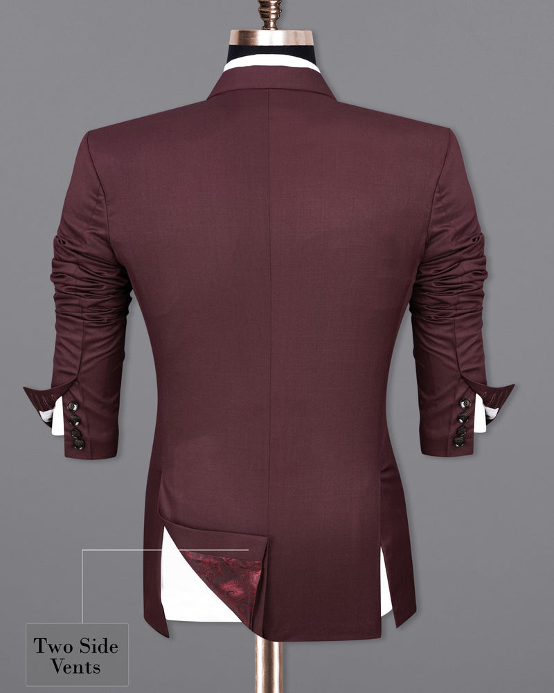 Matterhorn Maroon Double Breasted Suit