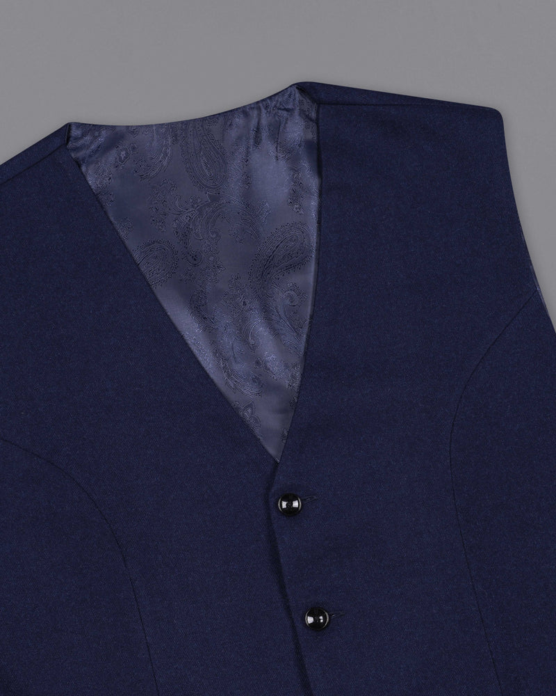 Mirage Blue Pure Wool Double Breasted Suit