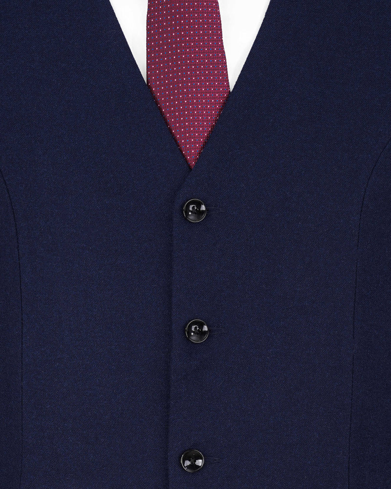 Mirage Blue Pure Wool Double Breasted Suit