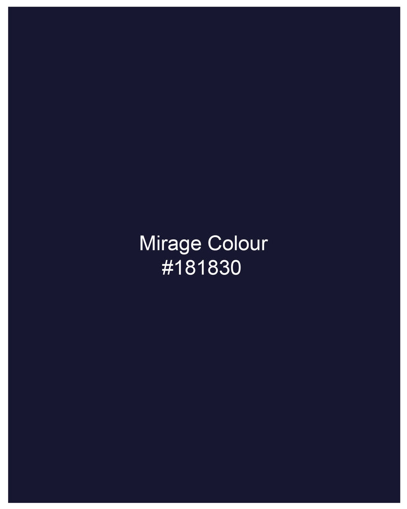 Mirage Blue Pure Wool Double Breasted Suit