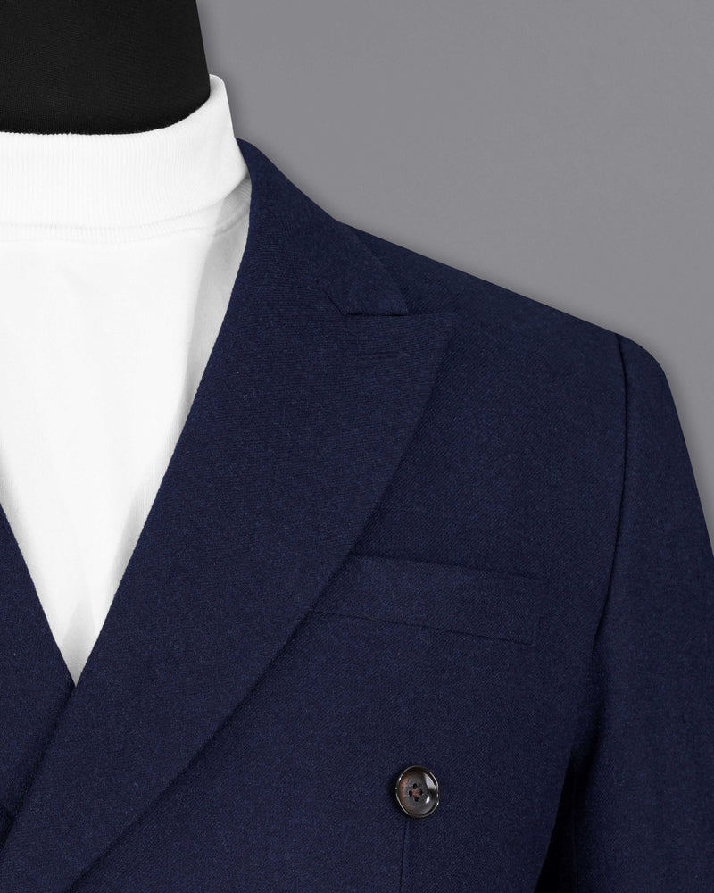 Mirage Blue Pure Wool Double Breasted Suit