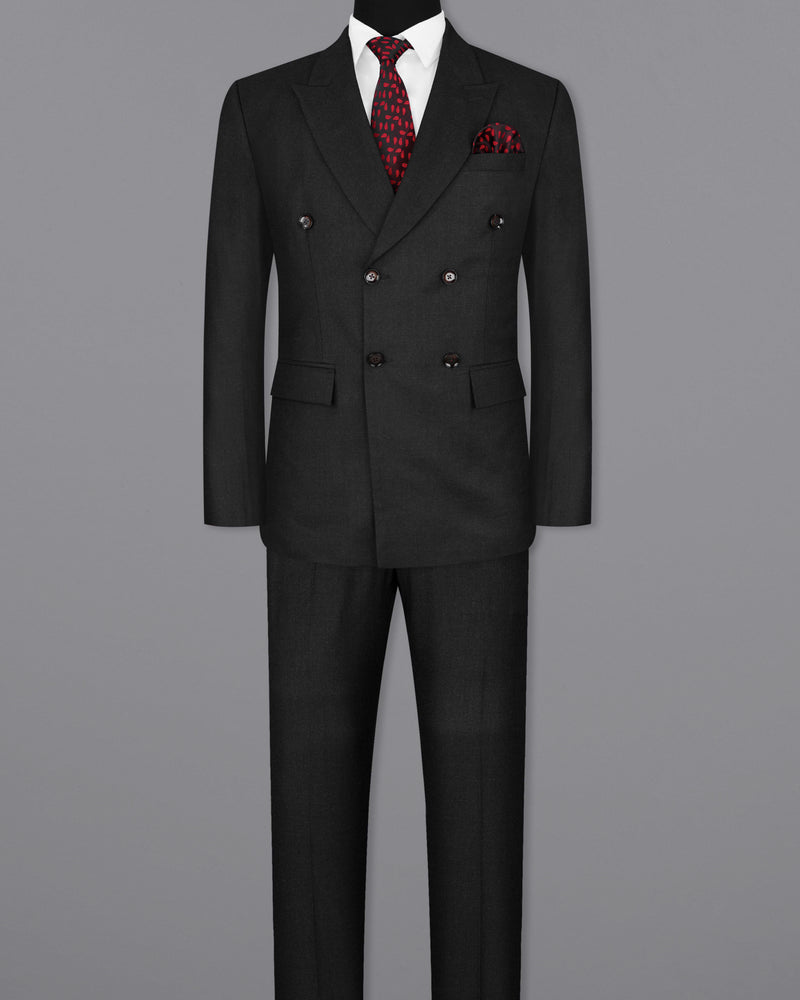 Charcoal Grey Double Breasted Suit