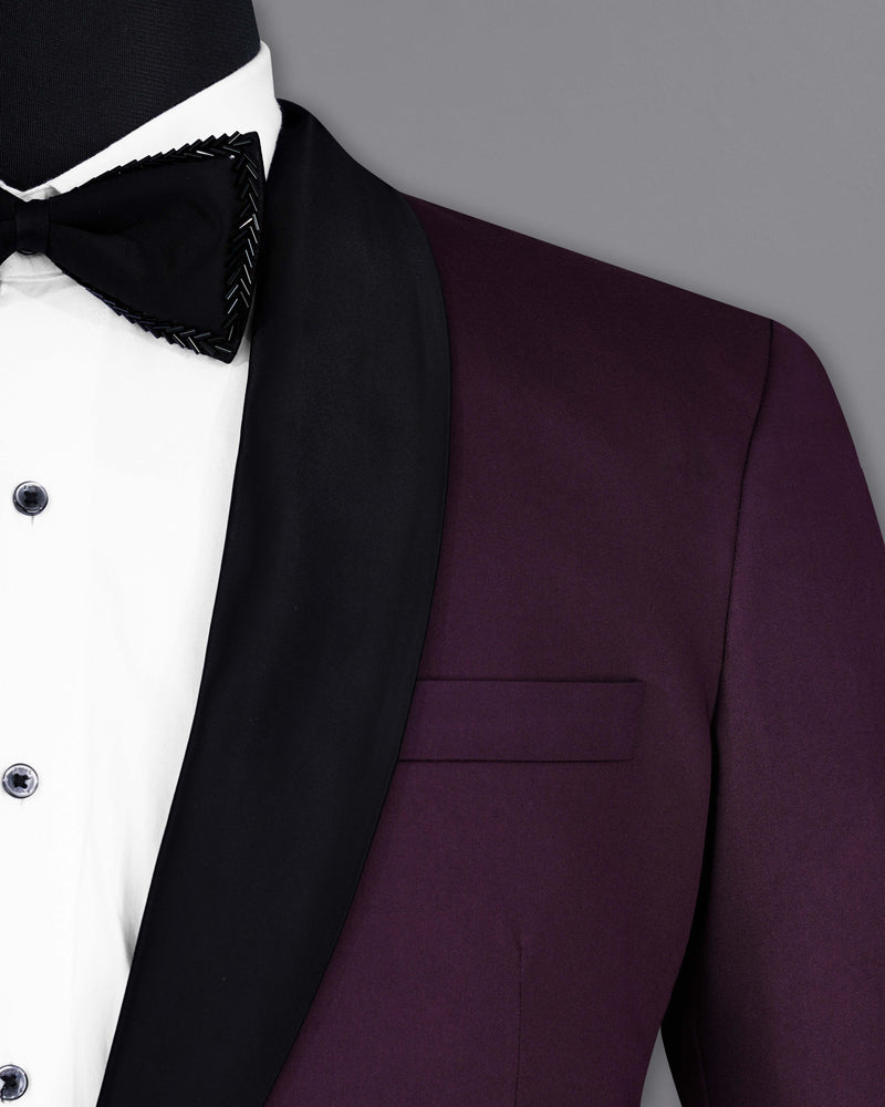 Castro Wine Tuxedo Suit