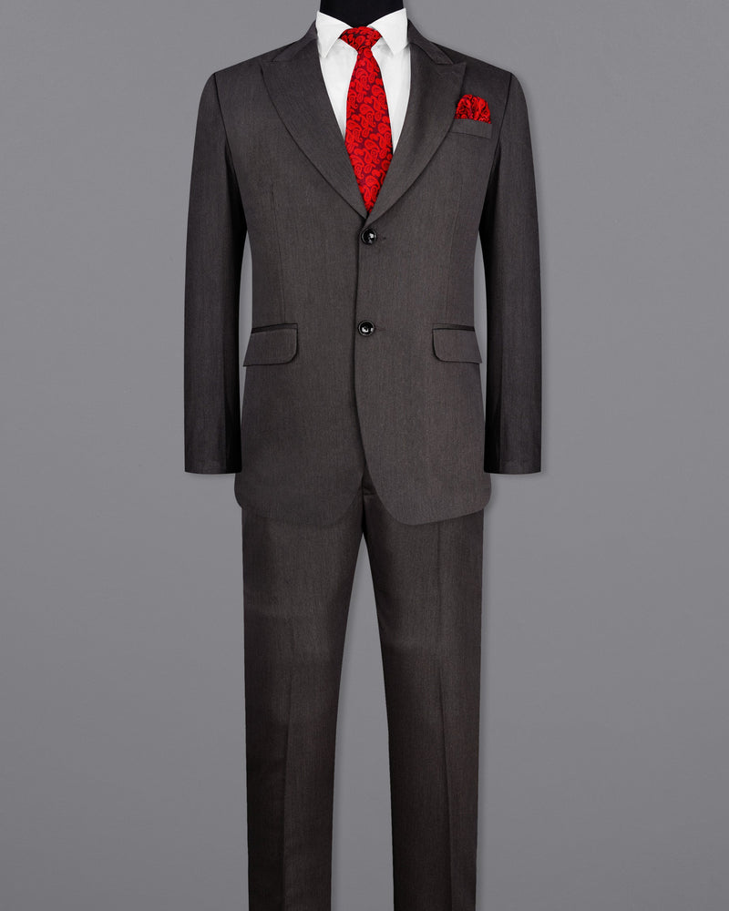 Thunder Steel Gray Single Breasted Suit