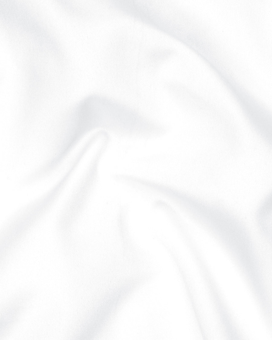 Bright White and Black Single Breasted Designer Block Suit