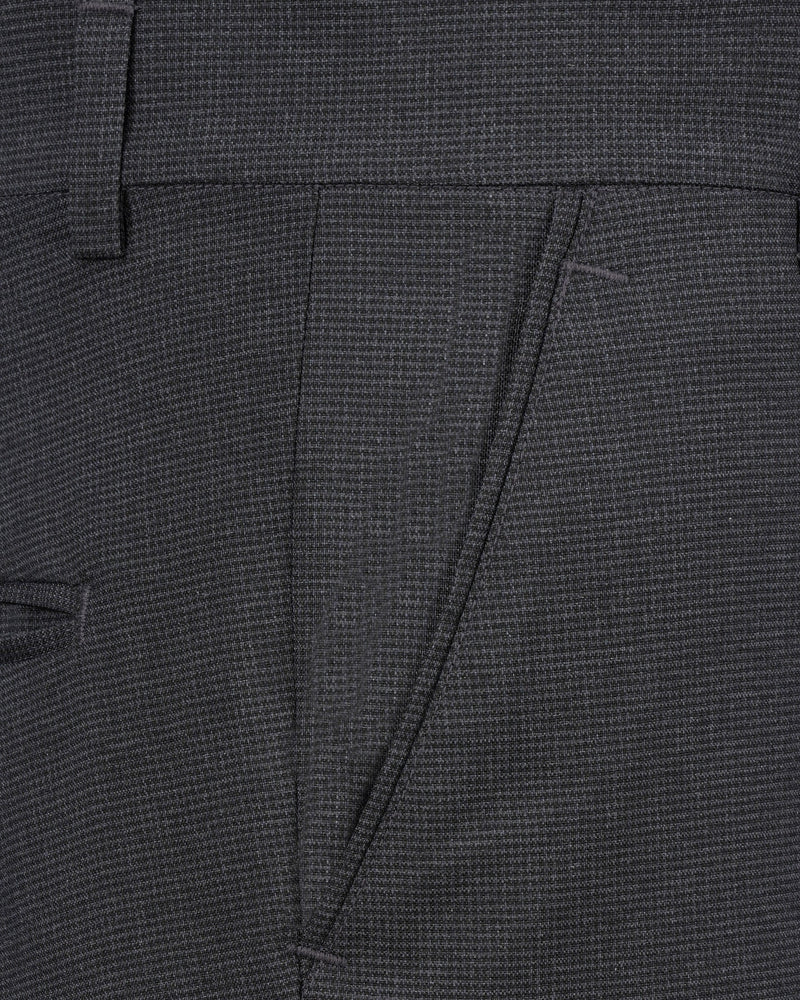 Bastille Dark Grey Double Breasted Designer Suit with Belt Closure