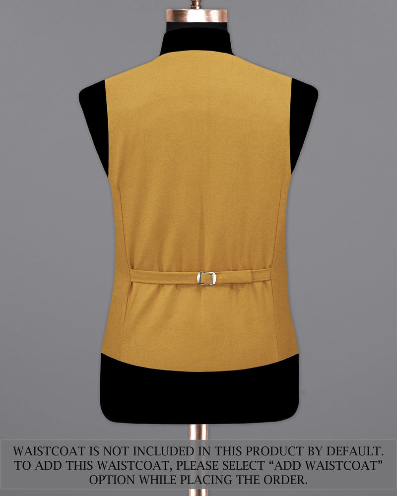 Copper Yellow Wool Rich Double Breasted Sports Suit