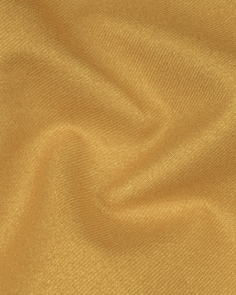 Copper Yellow Wool Rich Double Breasted Sports Suit