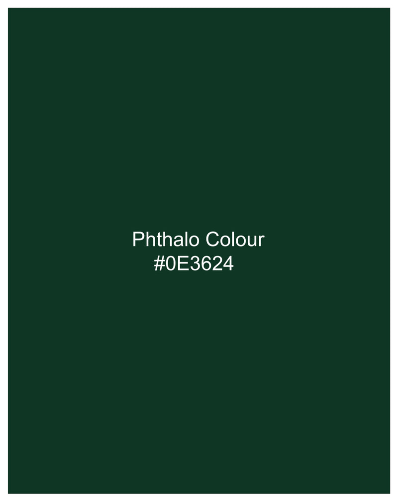 Phthalo Green Velvet Tuxedo Designer Suit
