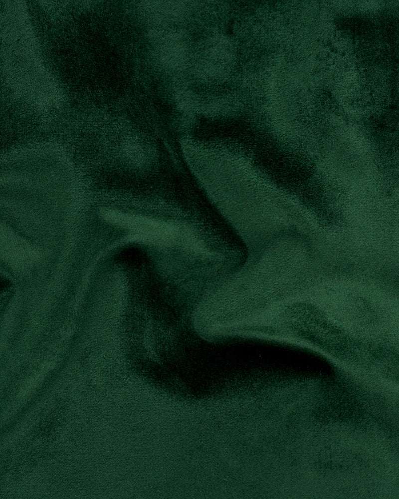 Phthalo Green Velvet Tuxedo Designer Suit