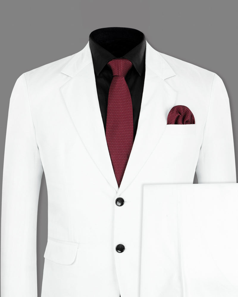 White Premium Cotton Sport Suit