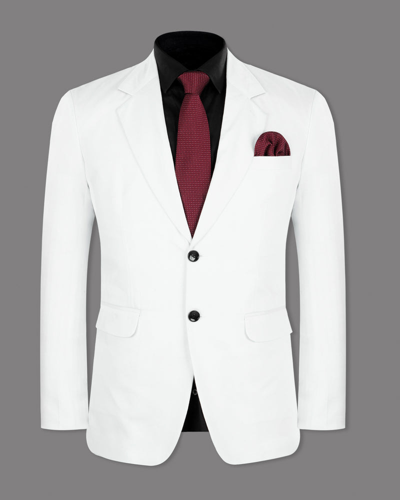 White Premium Cotton Sport Suit