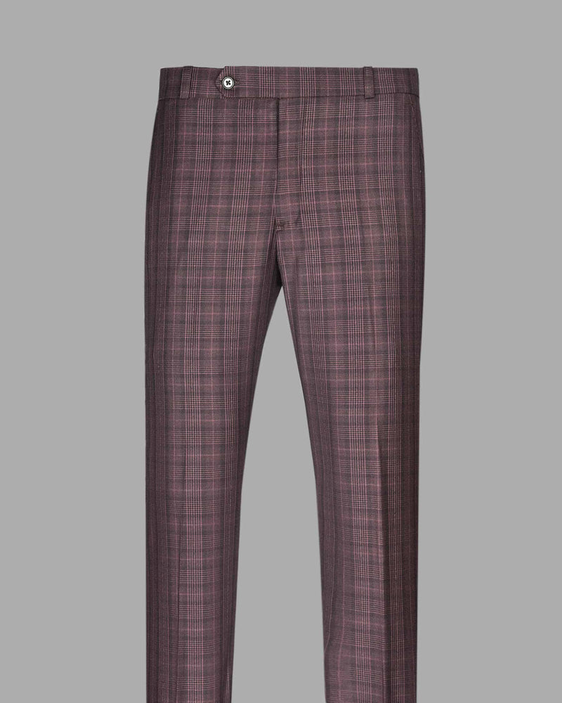 Rosewood Plaid Double Breasted Suit