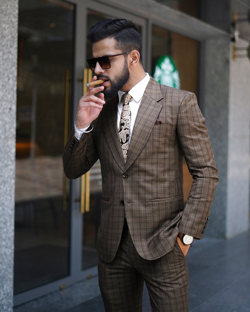 Walnut Plaid Blazer