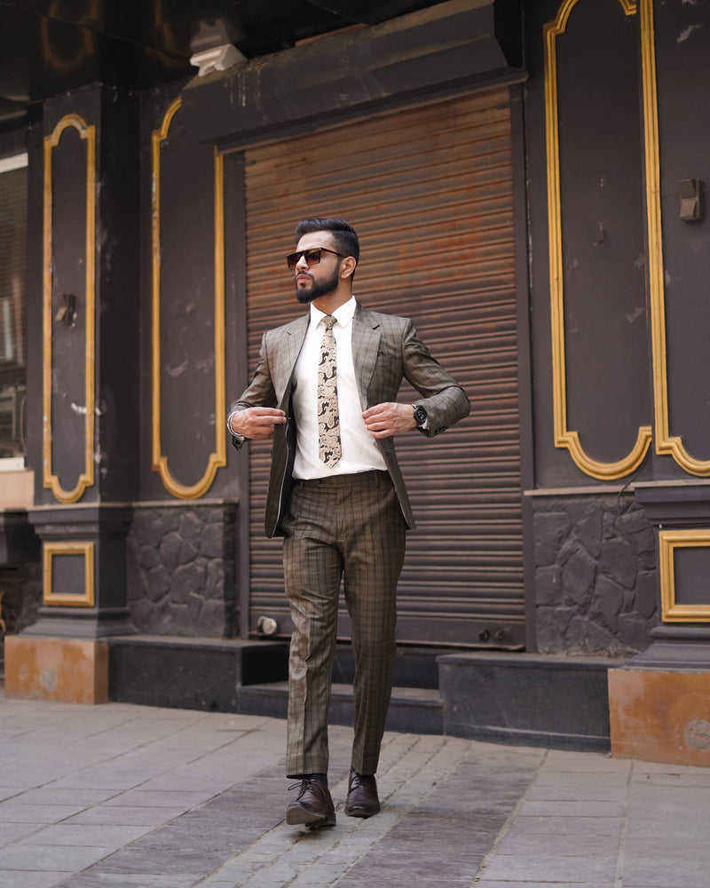 Walnut Plaid Blazer