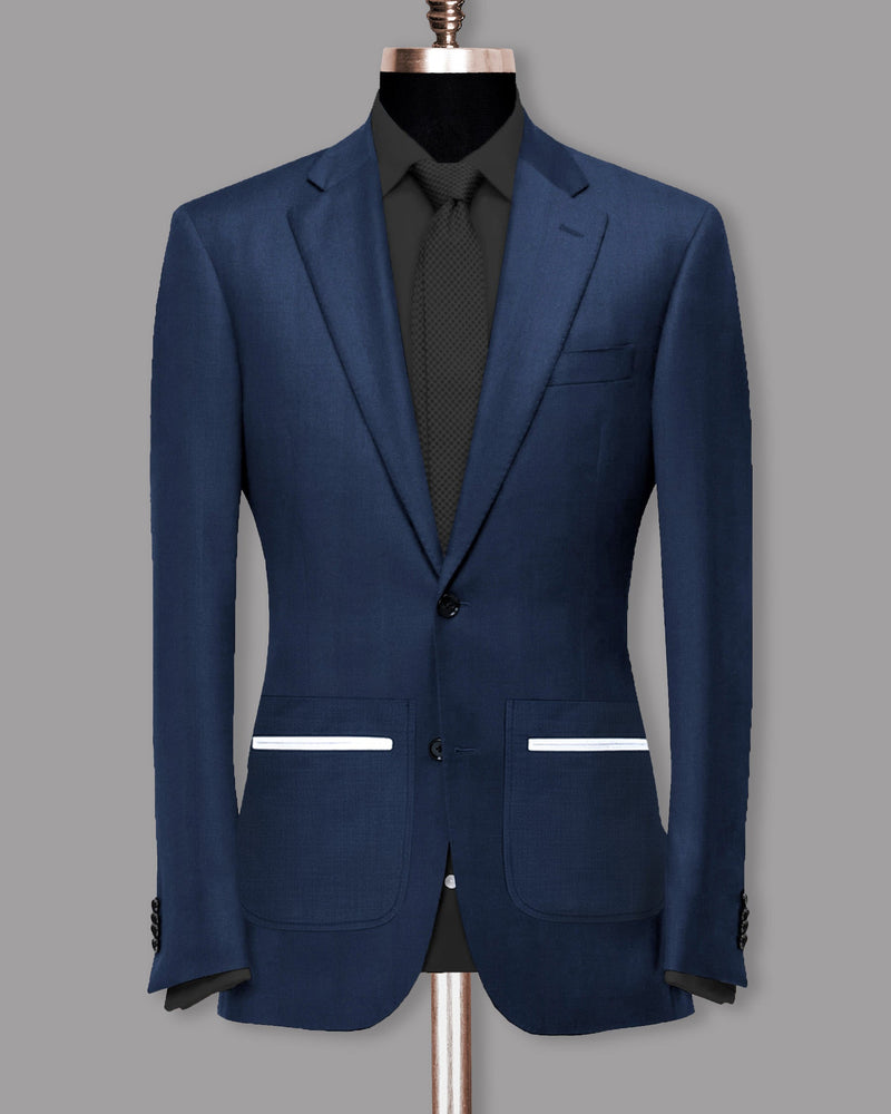 Blue Patch Pockets Performance Suit