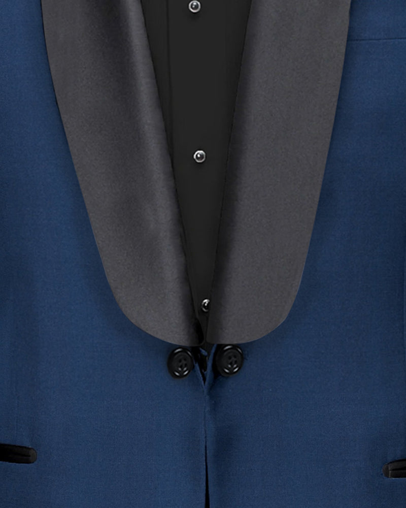 Space Blue Tuxedo Suit