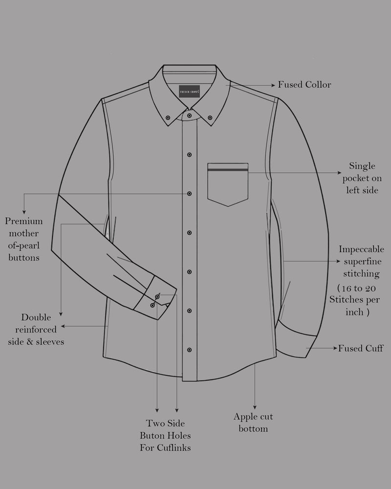 Cold Turkey Cream Royal Oxford Shirt