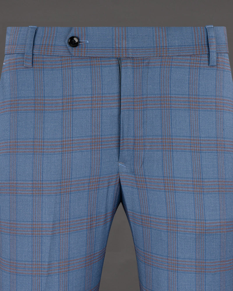 Lynch Light Blue Windowpane Woolrich Pant T1219-28, T1219-30, T1219-32, T1219-34, T1219-36, T1219-38, T1219-40, T1219-42, T1219-44