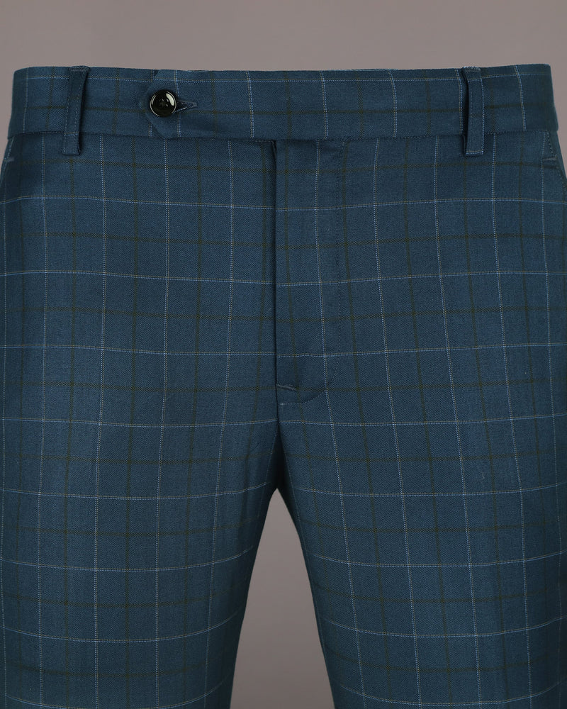 Pickled Bluewood Plaid Wool Rich Pant T1193-28, T1193-30, T1193-32, T1193-34, T1193-36, T1193-38, T1193-40, T1193-42, T1193-44