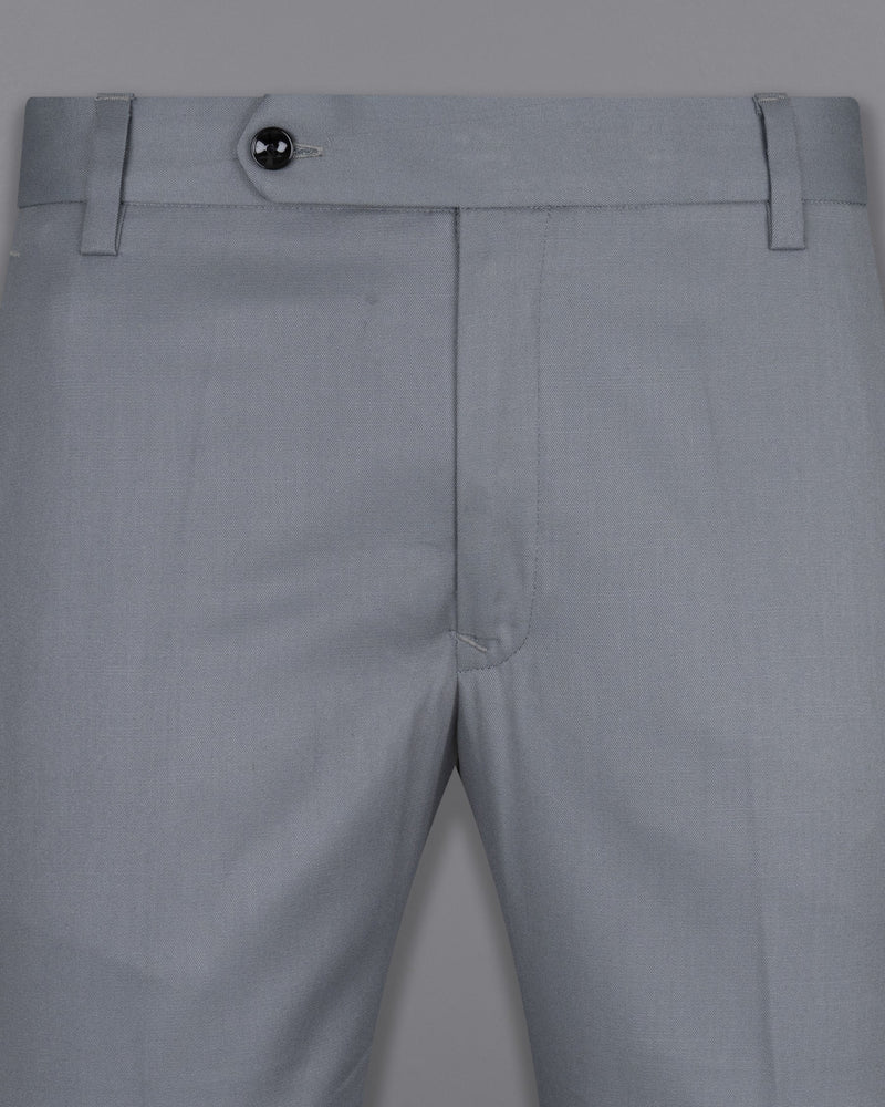 Rolling Stone Grey Wool Rich Pant