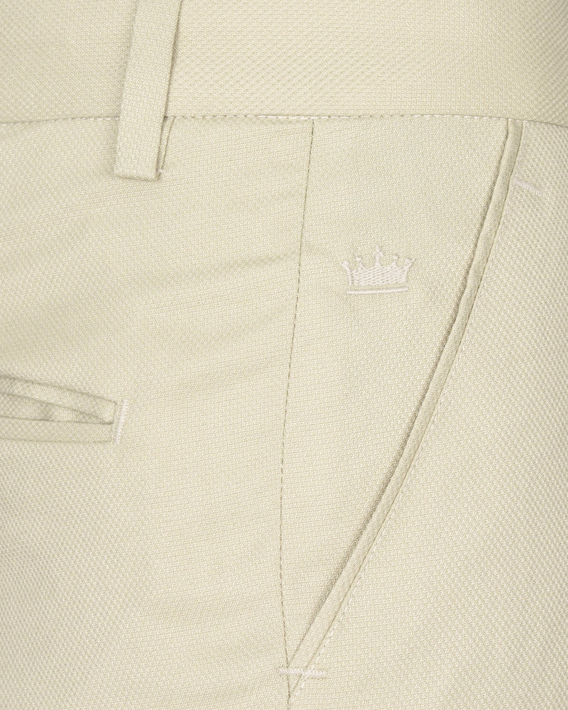 Bone Green Wool rich Pant