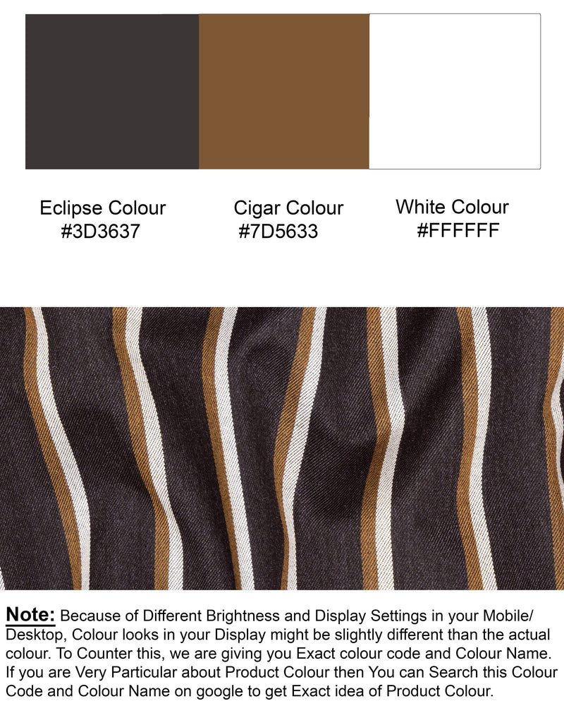 Eclipse Brown Striped Wool Rich Pant T1560-28, T1560-30, T1560-32, T1560-34, T1560-36, T1560-38, T1560-40, T1560-42, T1560-44