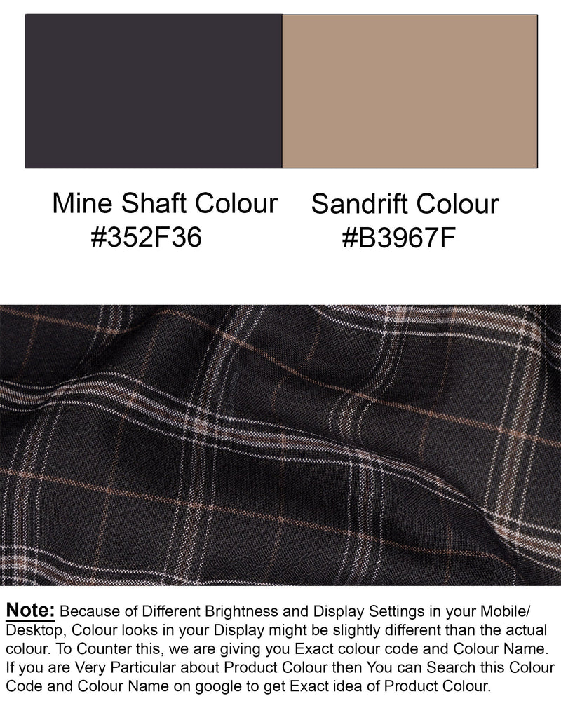 Mind Shaft Black Plaid Woolrich Pant T1620-28, T1620-30, T1620-32, T1620-34, T1620-36, T1620-38, T1620-40, T1620-42, T1620-44